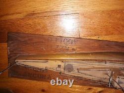 WWII Italian Prisoner of War Wood Model Submarine Italy Ship Boat POW Trench Art