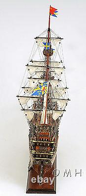 Wasa Swedish Navy Tall Ship 30 Wood Model Sailboat Assembled