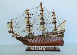 Wasa Wooden Boat Model Swedish Vasa War Ship Nautical Display Décor USA Ship