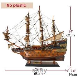 Wasa Wooden Model Ship 22.8 Swedish Warship Model Boat Handmade Gifts For Men
