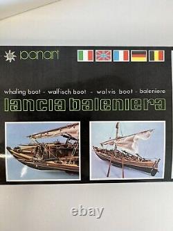 Whaling Boat Model Kit By Panart Lancia Baleniera Wooden Italy BRAND NEW IN BOX