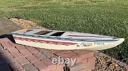 White Wood Model RC Boat Shell