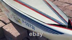 White Wood Model RC Boat Shell