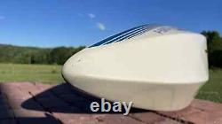 White Wood Model RC Boat Shell