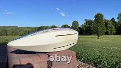 White Wood Model RC Boat Shell