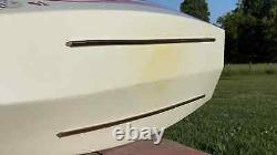 White Wood Model RC Boat Shell