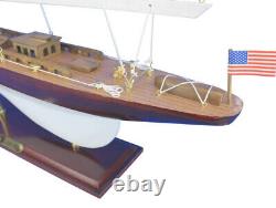 William Fife Yacht Wooden Model 24 Sailboat Fully Assembled Boat New