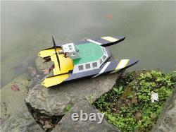 Wind Catamaran Rescue Boat Vector Steering Wooden Model Ship Kit RC Model