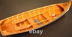 Wood ROW BOAT Skif Dory CANOE model rowboat skiff 11.5 nautical decoration NEW