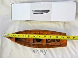 Wood ROW BOAT Skif Dory CANOE model rowboat skiff 11.5 nautical decoration NEW