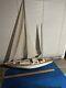 Wood Model Sailboat, Large 3ft Long Ketch Rigged