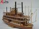 Wood Ship Boat 1/100 Classic Uss Mississippi Model Kit Diy For Adults Best New