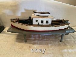 Wooden Clockwork Model Boat Muskoka