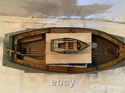 Wooden Clockwork Model Boat Muskoka