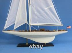 Wooden Intrepid Model Sailing Yacht, 35