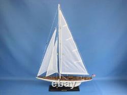 Wooden Intrepid Model Sailing Yacht, 35