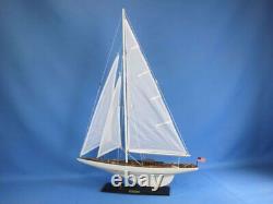 Wooden Intrepid Model Sailing Yacht, 35