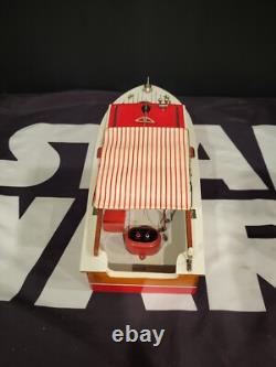Wooden Model Boat 1950s UNION BOAT Vintage Original JAPAN Electric