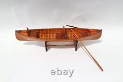 Wooden Model Boats Handicraft Adirondack GUIDEBOAT, Assembled Wooden Decoration