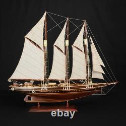Wooden Model Ship Speed Boat Atlantic Sailing Yacht Sailboat Scale 28 Wooden Model Ship Speed Boat Atlantic Sailing Yacht Sailboat Scale 28