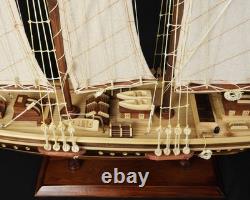 Wooden Model Ship Speed Boat Atlantic Sailing Yacht Sailboat Scale 28