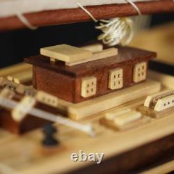 Wooden Model Ship Speed Boat Atlantic Sailing Yacht Sailboat Scale 28