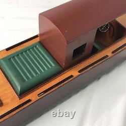 Wooden Pond Boat Vintage Nautical Decor Model 24 in Yacht MCM Cabin Folk Art Toy