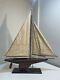 Wooden Pond Yacht Model Sailboat Sloop Schooner Large 30 Wide X 34 Tall