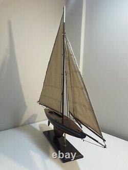 Wooden Pond Yacht Model Sailboat Sloop Schooner Large 30 Wide X 34 Tall