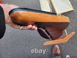 Wooden Pond Yacht Sail Boat Scratch Built 36.541.5 J Class Endeavor