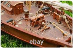 Wooden Sailing Ship Boat DIV Model Craft Kit Ship Assembly Decor Model Gift Toy