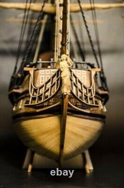 Wooden Sailing Ship DIY Boat Model Craft Kit Black Perl Assembly Model Gift Toy