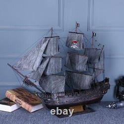 Wooden Ship Model Assembly Kit Handmade Retro Black Pearl Nautical Sailing Boat