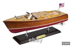 Wooden Speedboat Model Chris-Craft Runabout Model Boat Yacht