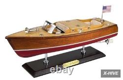 Wooden Speedboat Model Chris-Craft Runabout Model Boat Yacht