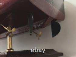 Wooden Speedboat Model Chris Craft Runabout Yacht, Double Cockpit, Collectible