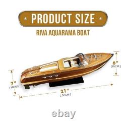 Wooden Super Riva Aquarama Classic Boat Model 21? Luxury Decoration
