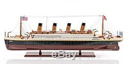 Wooden Titanic Painted Small Model Ship