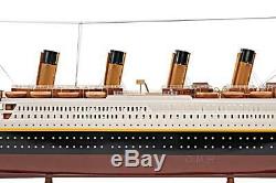 Wooden Titanic Painted Small Model Ship