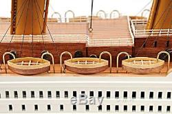 Wooden Titanic Painted Small Model Ship