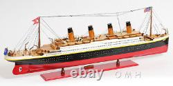 XL RMS Titanic Ocean Liner Wooden Model 56 White Star Cruise Ship Line Boat New