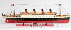 XL RMS Titanic Ocean Liner Wooden Model 56 White Star Cruise Ship Line Boat New