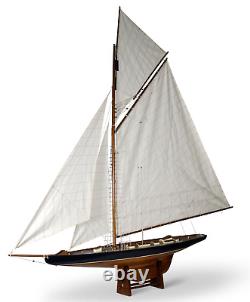 XXL Columbia 1901 America's Cup J Class Yacht Model 68 Wood Sailboat Built Boat