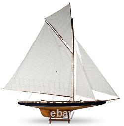 XXL Columbia 1901 America's Cup J Class Yacht Model 68 Wood Sailboat Built Boat