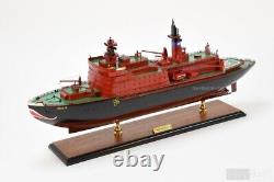 Yamal Russian 29 Arktika Class Nuclear Powered Icebreaker Wooden Ship Model NEW