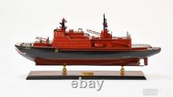 Yamal Russian 29 Arktika Class Nuclear Powered Icebreaker Wooden Ship Model NEW