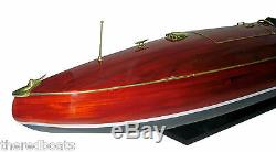 Zipper 40 Handmade Speed Boat Wooden Model