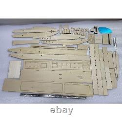 132 RC Bateau de vitesse 80 cm Kit en bois Modèle de bateau de course Kit de construction de bateau RC