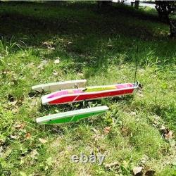 132 RC Bateau de vitesse 80 cm Kit en bois Modèle de bateau de course Kit de construction de bateau RC