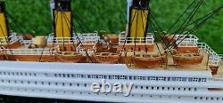1440 Rms Titanic Modèle En Bois Ship White Star Line 23 60cm Décoration Nautique